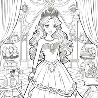 Princess Coloring Page photo