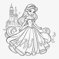 Princess Coloring Page photo