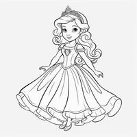 Princess Coloring Page photo