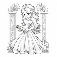 Princess Coloring Page photo