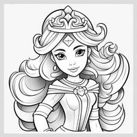 Princess Coloring Page photo