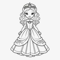 Princess Coloring Page photo