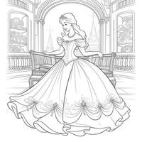 Princess Coloring Page photo