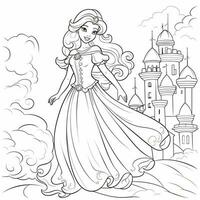 Princess Coloring Page photo