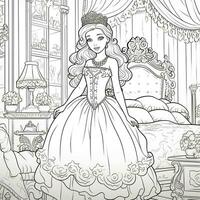 Princess Coloring Page photo