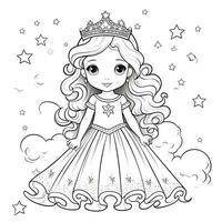 Princess Coloring Page photo