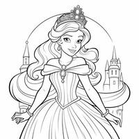 Princess Coloring Page photo