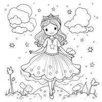 Princess Coloring Page photo