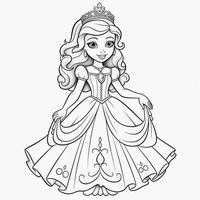 Princess Coloring Page photo