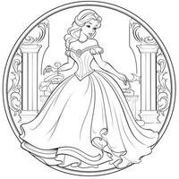 Princess Coloring Page photo