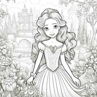 Princess Coloring Page photo