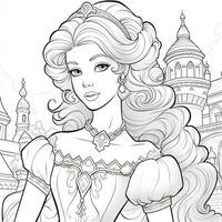 Princess Coloring Page photo