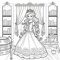 Princess Coloring Page photo