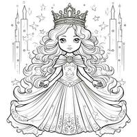 Princess Coloring Page photo