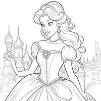 Princess Coloring Page photo