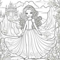 Princess Coloring Page photo