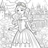 Princess Coloring Page photo