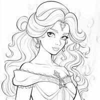 Princess Coloring Page photo