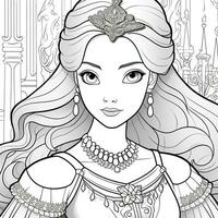 Princess Coloring Page photo