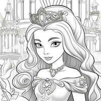 Princess Coloring Page photo