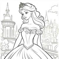 Princess Coloring Page photo