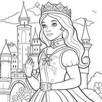 Princess Coloring Page photo