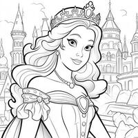 Princess Coloring Page photo