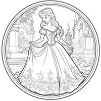 Princess Coloring Page photo