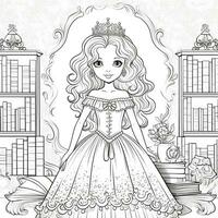 Princess Coloring Page photo