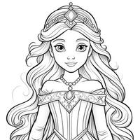 Princess Coloring Page photo