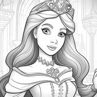 Princess Coloring Page photo