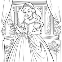 Princess Coloring Page photo