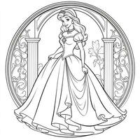 Princess Coloring Page photo