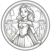 Princess Coloring Page photo