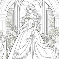 Princess Coloring Page photo