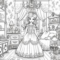 Princess Coloring Page photo