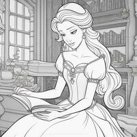 Princess Coloring Page photo