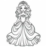 Princess Coloring Page photo