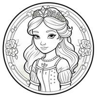 Princess Coloring Page photo