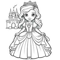 Princess Coloring Page photo