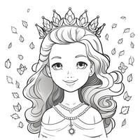 Princess Coloring Page photo