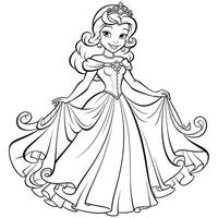 Princess Coloring Page photo