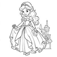 Princess Coloring Page photo