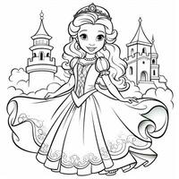 Princess Coloring Page photo