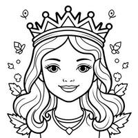 Princess Coloring Page photo