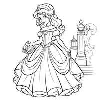 Princess Coloring Page photo