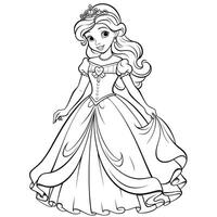 Princess Coloring Page photo