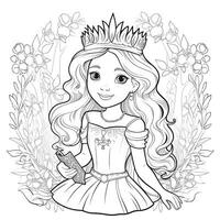 Princess Coloring Page photo