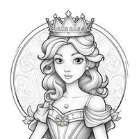 Princess Coloring Page photo