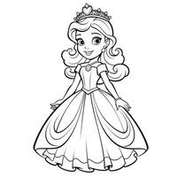 Princess Coloring Page photo